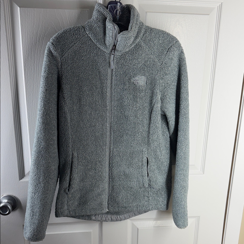 The North Face Light Gray Sherpa Jacket